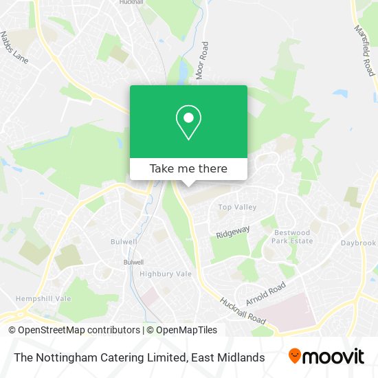 The Nottingham Catering Limited map