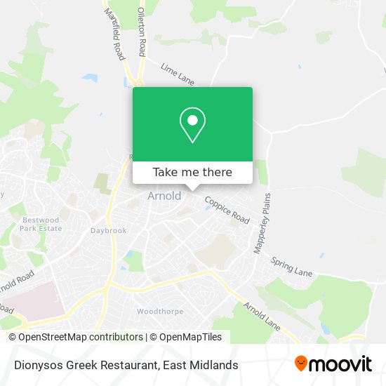 Dionysos Greek Restaurant map