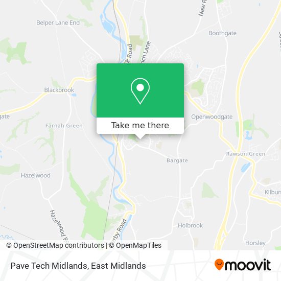 Pave Tech Midlands map