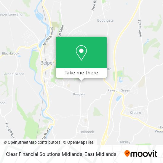 Clear Financial Solutions Midlands map