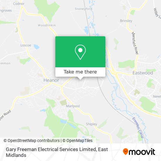 Gary Freeman Electrical Services Limited map