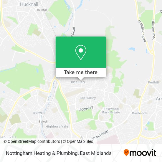 Nottingham Heating & Plumbing map