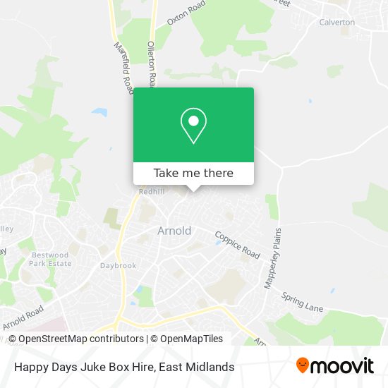 Happy Days Juke Box Hire map