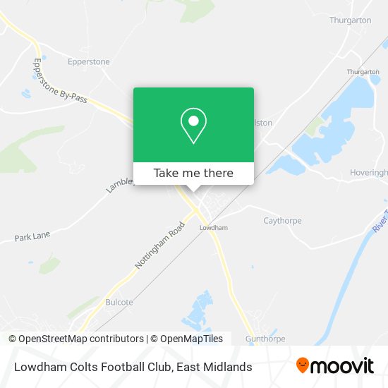 Lowdham Colts Football Club map