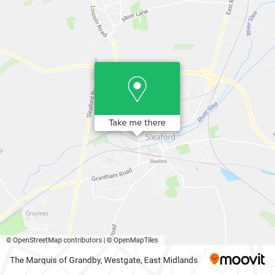 The Marquis of Grandby, Westgate map