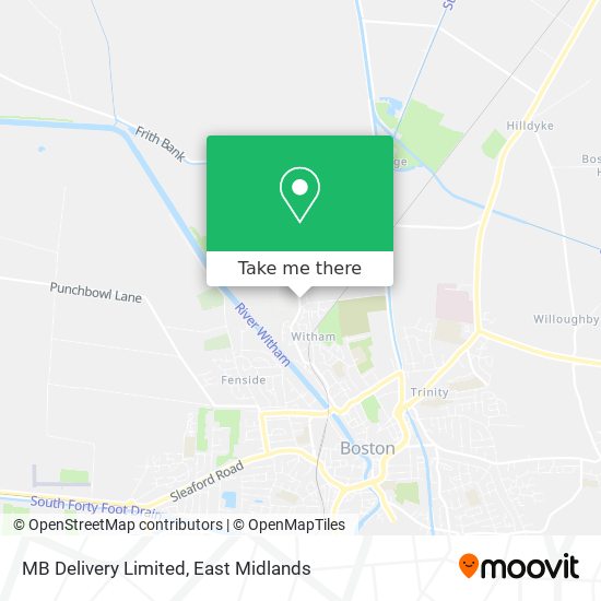MB Delivery Limited map