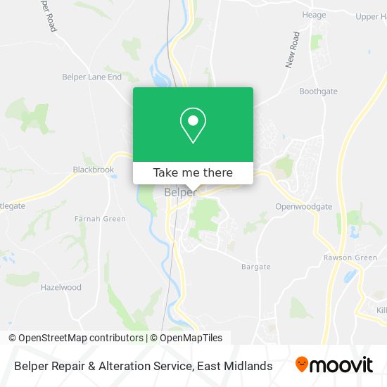 Belper Repair & Alteration Service map