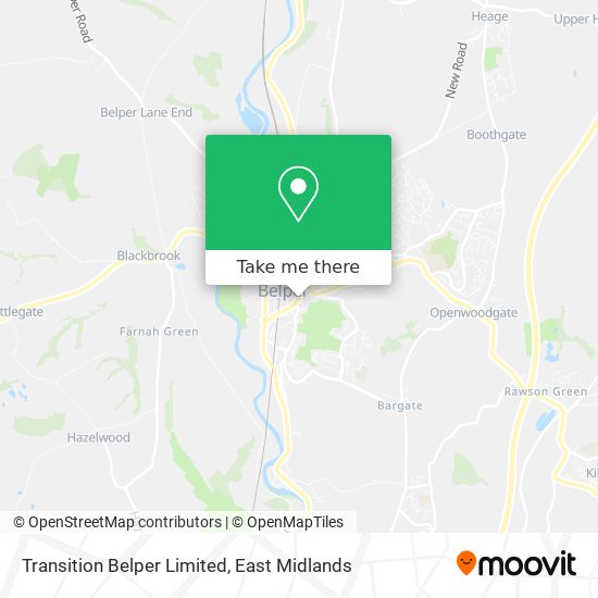 Transition Belper Limited map