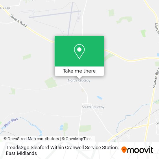 Treads2go Sleaford Within Cranwell Service Station map