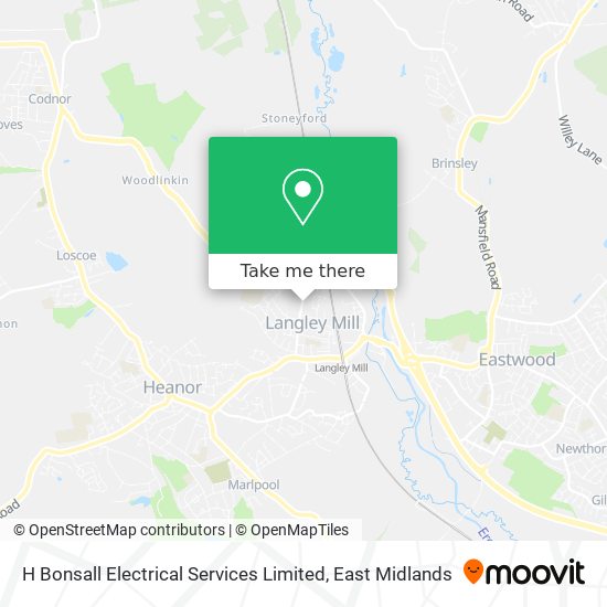 H Bonsall Electrical Services Limited map