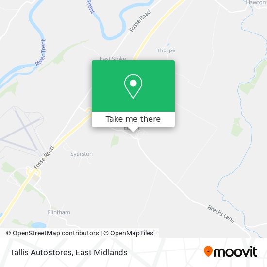 Tallis Autostores map