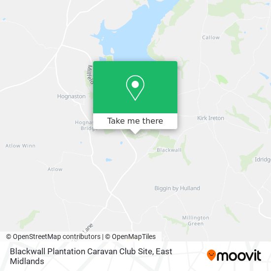Blackwall Plantation Caravan Club Site map