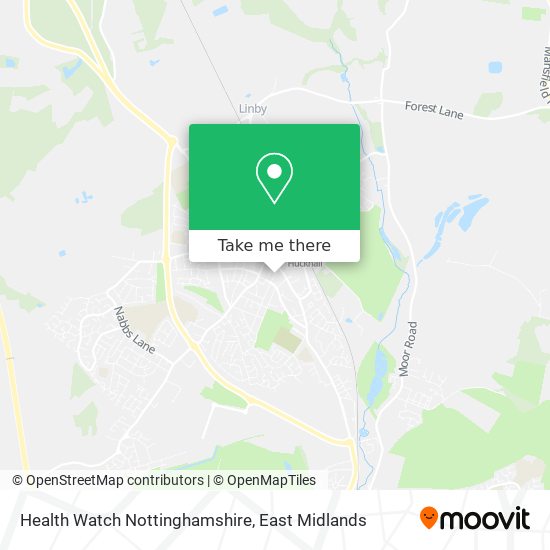 Health Watch Nottinghamshire map