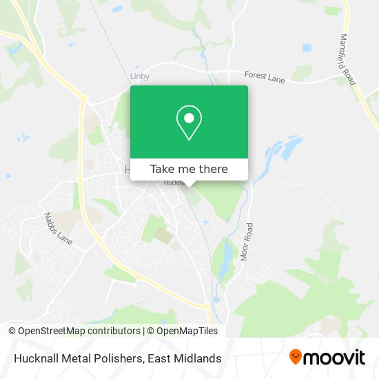 Hucknall Metal Polishers map