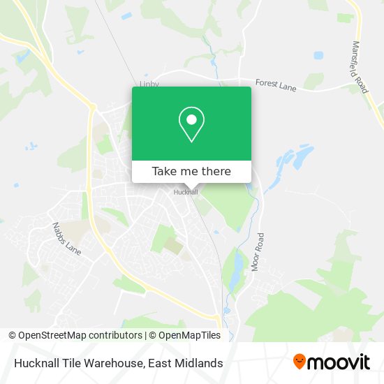 Hucknall Tile Warehouse map