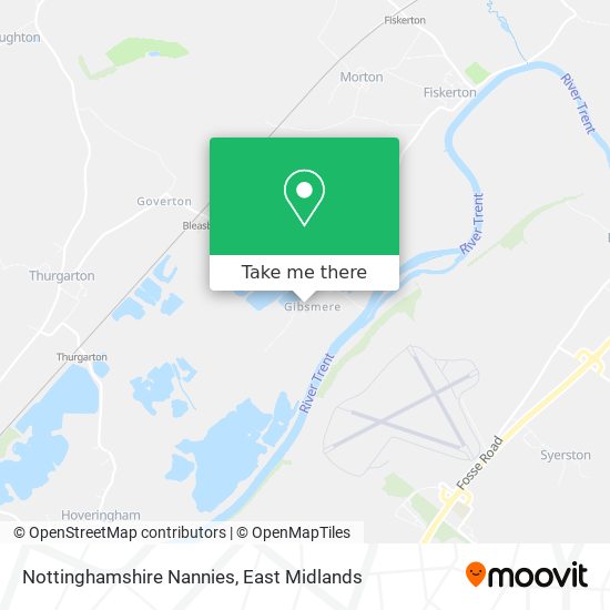 Nottinghamshire Nannies map