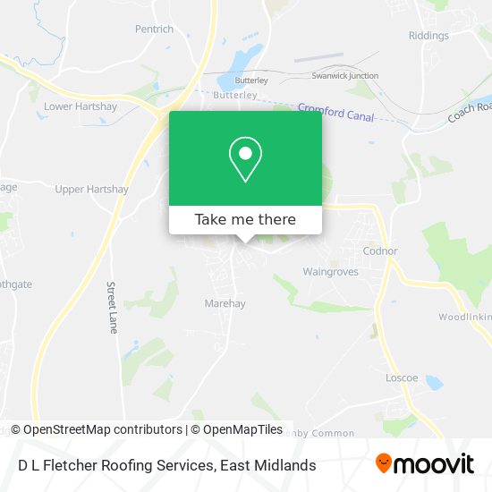 D L Fletcher Roofing Services map