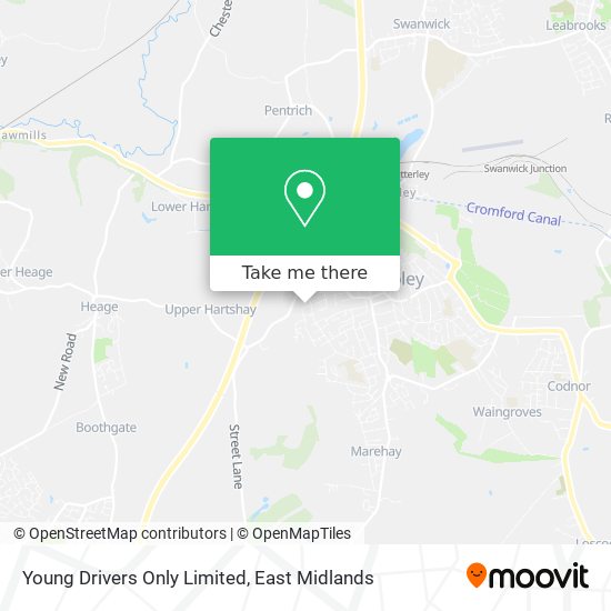 Young Drivers Only Limited map