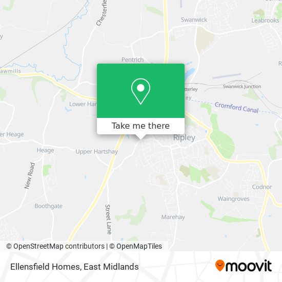 Ellensfield Homes map