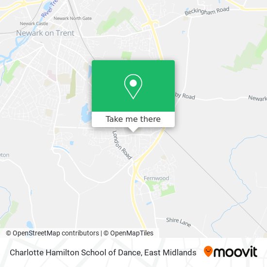 Charlotte Hamilton School of Dance map