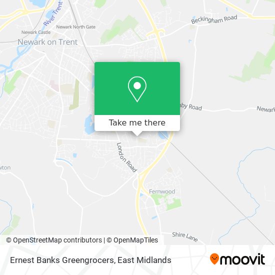 Ernest Banks Greengrocers map