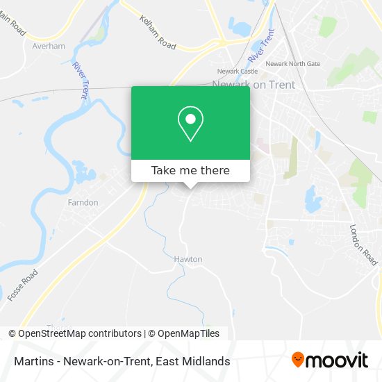 Martins - Newark-on-Trent map