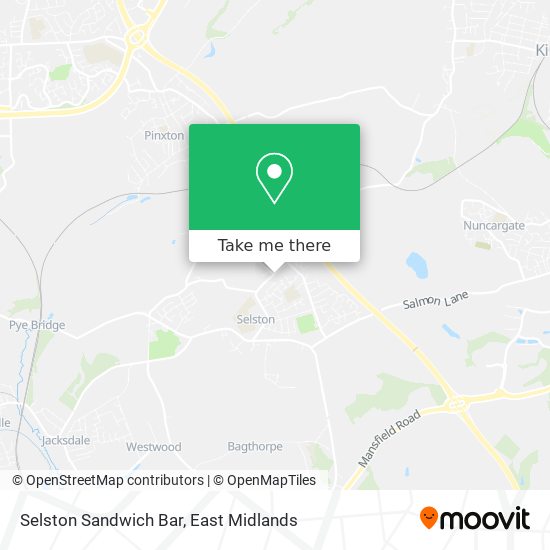 Selston Sandwich Bar map