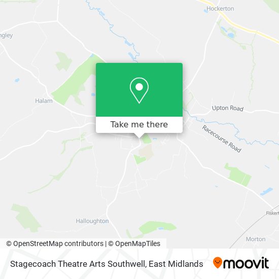 Stagecoach Theatre Arts Southwell map