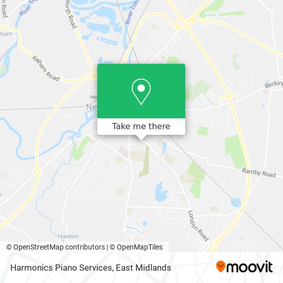 Harmonics Piano Services map