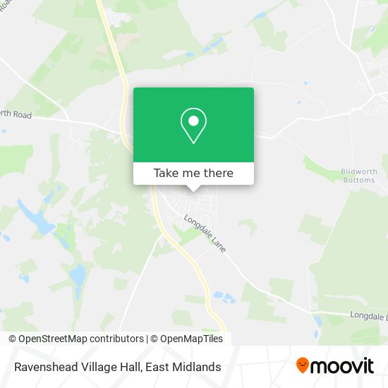 Ravenshead Village Hall map