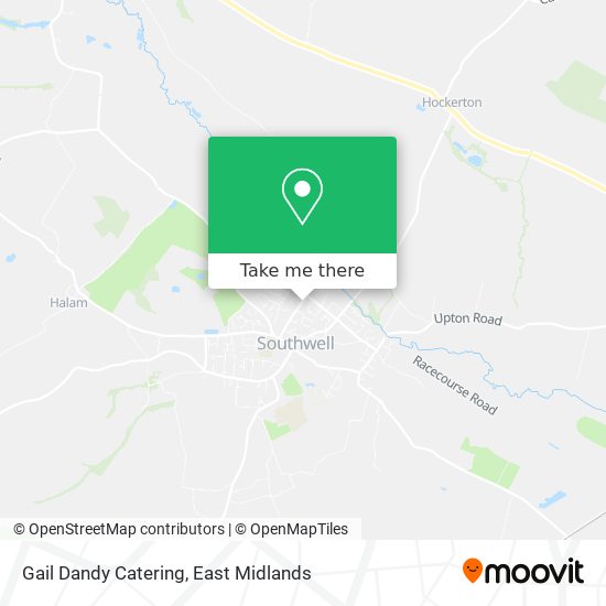 Gail Dandy Catering map