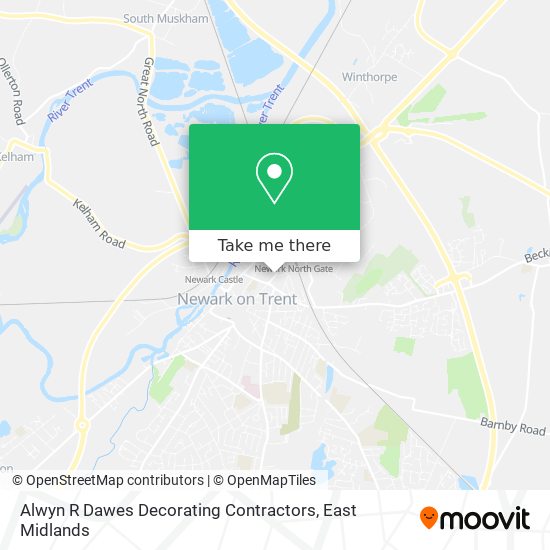 Alwyn R Dawes Decorating Contractors map