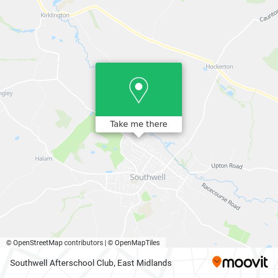 Southwell Afterschool Club map