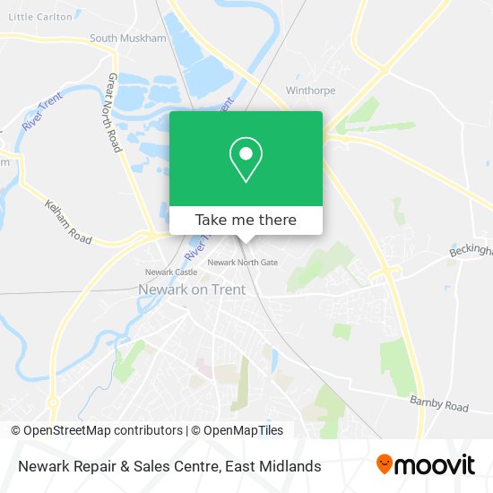 Newark Repair & Sales Centre map