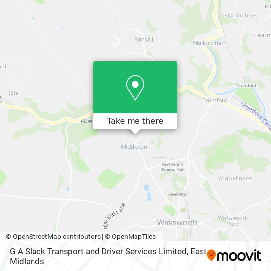G A Slack Transport and Driver Services Limited map