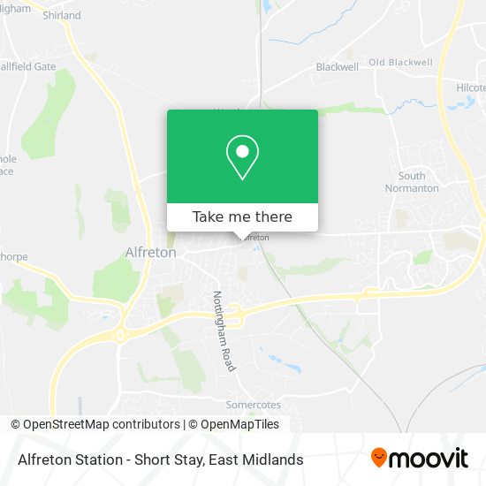 Alfreton Station - Short Stay map