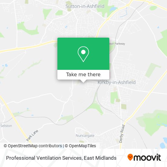 Professional Ventilation Services map