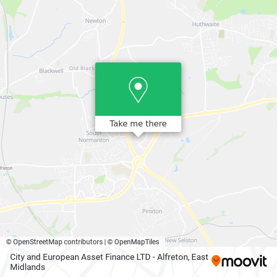 City and European Asset Finance LTD - Alfreton map