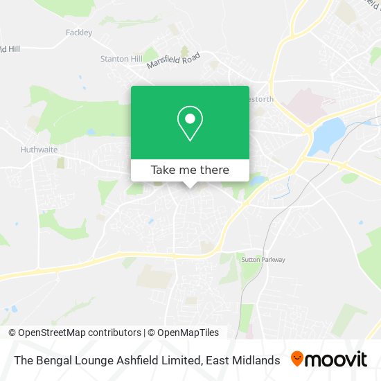 The Bengal Lounge Ashfield Limited map