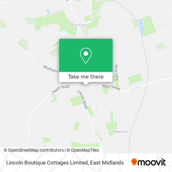 Lincoln Boutique Cottages Limited map