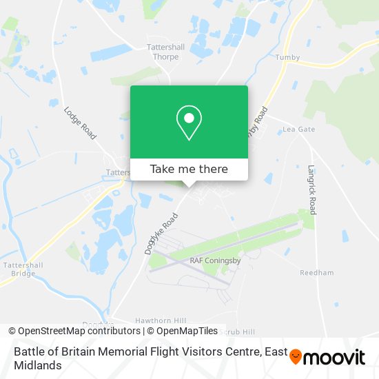 Battle of Britain Memorial Flight Visitors Centre map