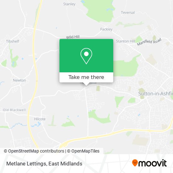 Metlane Lettings map