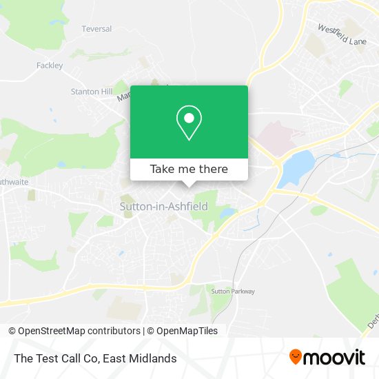 The Test Call Co map