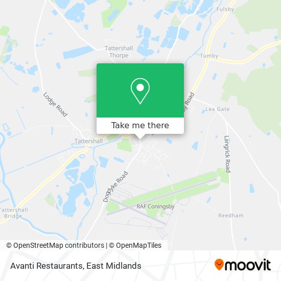 Avanti Restaurants map