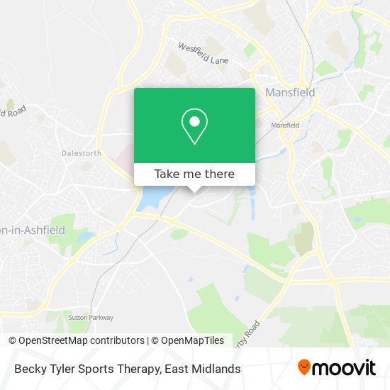 Becky Tyler Sports Therapy map