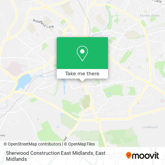 Sherwood Construction East Midlands map