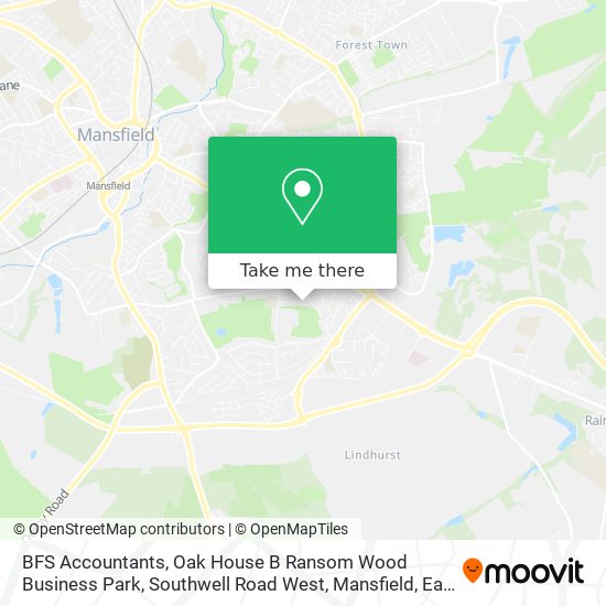 BFS Accountants, Oak House B Ransom Wood Business Park, Southwell Road West, Mansfield map