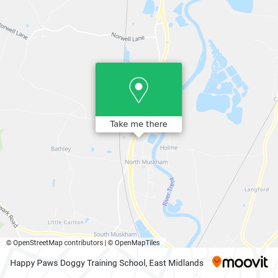 Happy Paws Doggy Training School map