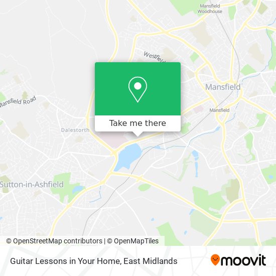 Guitar Lessons in Your Home map