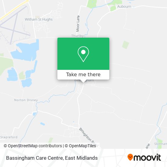 Bassingham Care Centre map